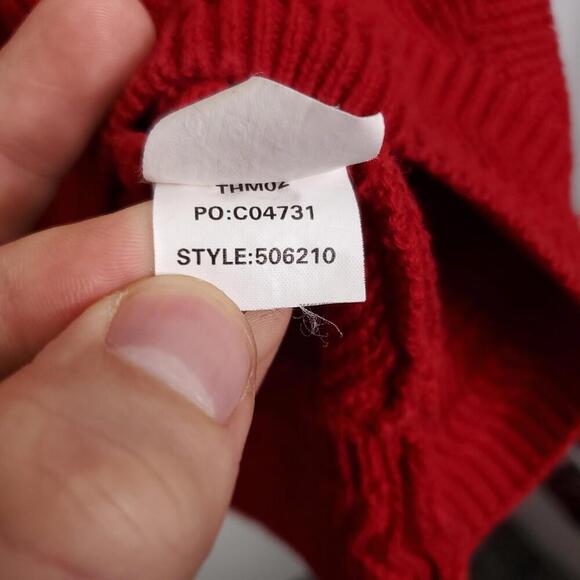 Vintage Chaps Ralph Lauren Sweater Mens XL Hand Framed Textured Cotton Heavy - Picture 7 of 11